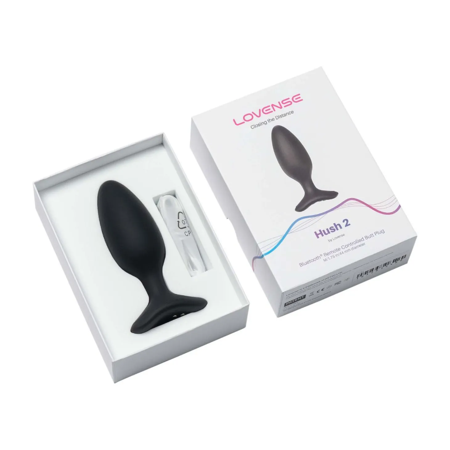 Lovense - Hush 2 Vibrerende Buttplug Met App - Zwart