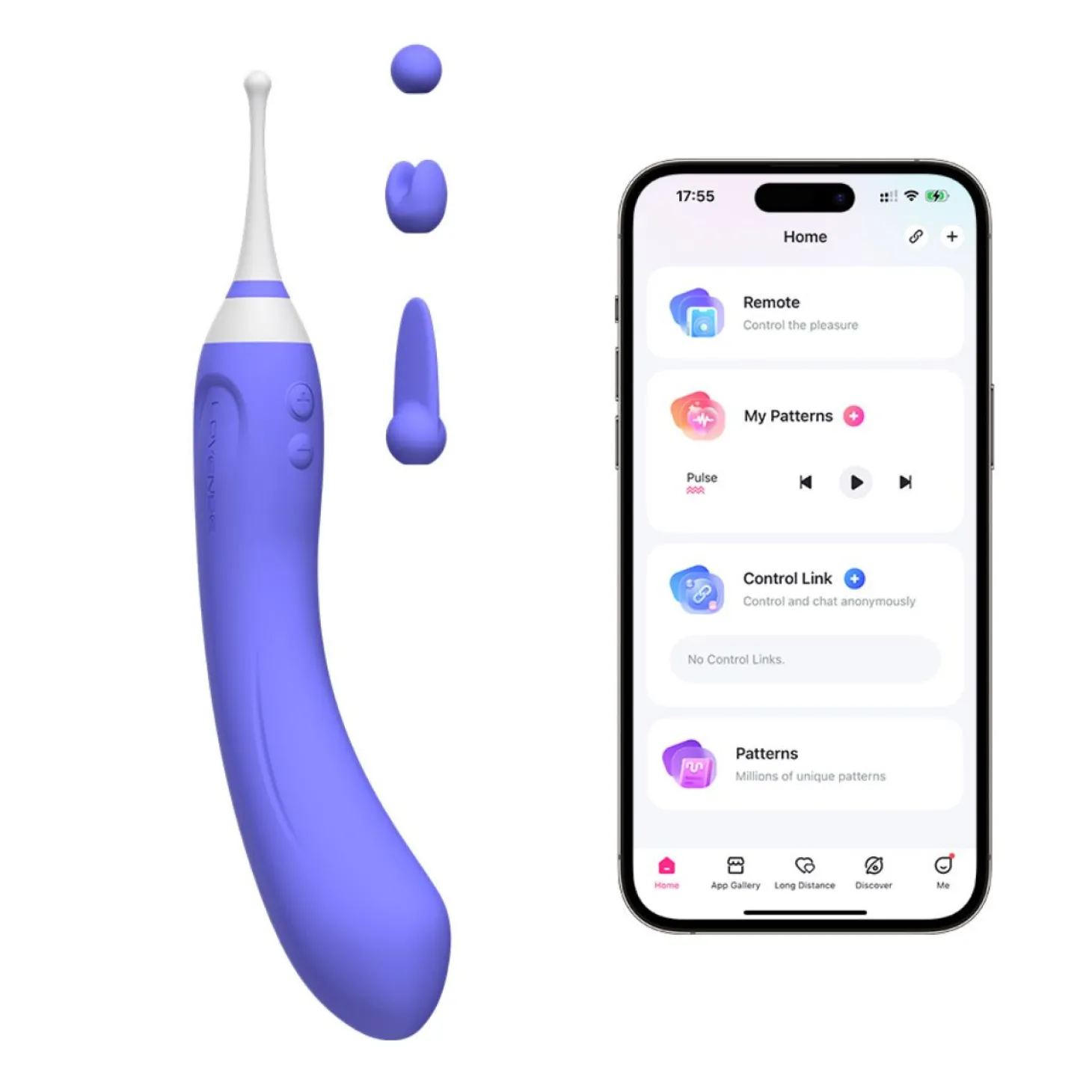 Lovense - Hyphy Dual-End G-spot & Clitoris Vibrator