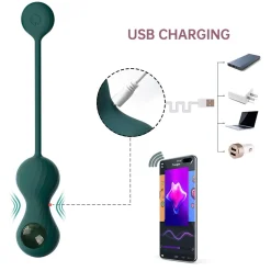 Magic Motion - Duo Smart Kegel Vibrator met Gewichtenset - Groen