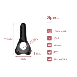 Magic Motion - Rise Smart Vibrerende Cockring - Black