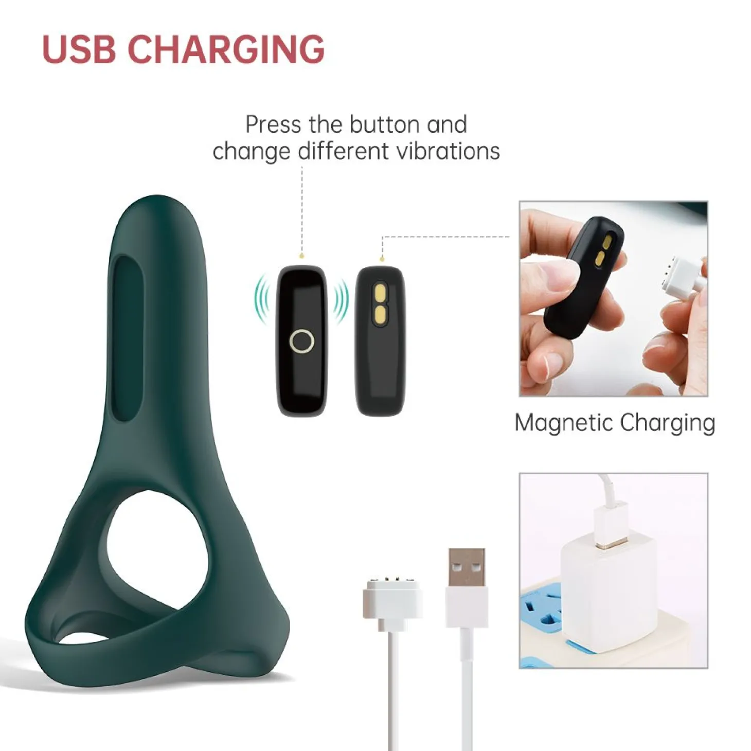 Magic Motion - Rise Smart Vibrerende Cockring - Groen