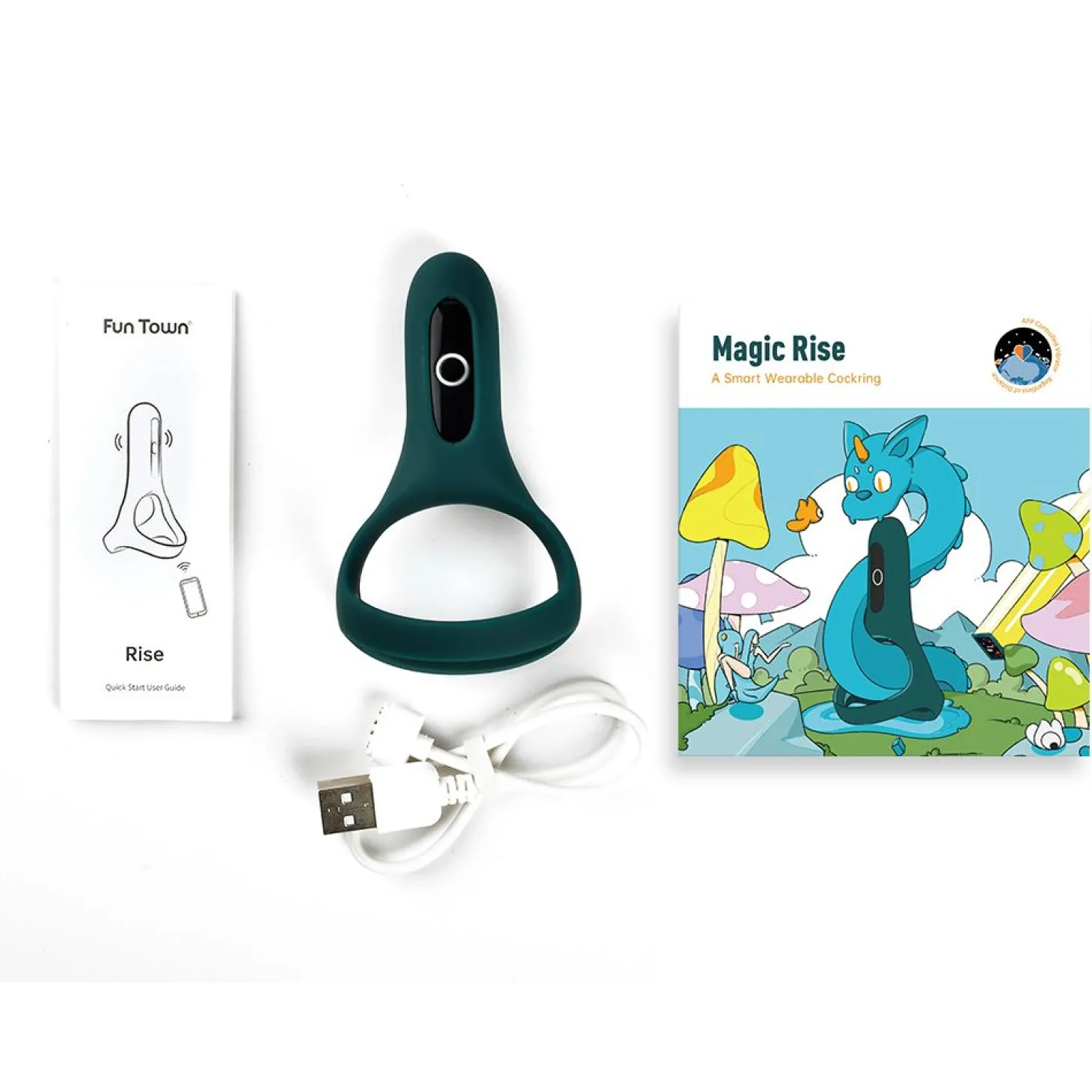 Magic Motion - Rise Smart Vibrerende Cockring - Groen