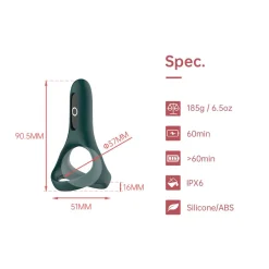 Magic Motion - Rise Smart Vibrerende Cockring - Groen