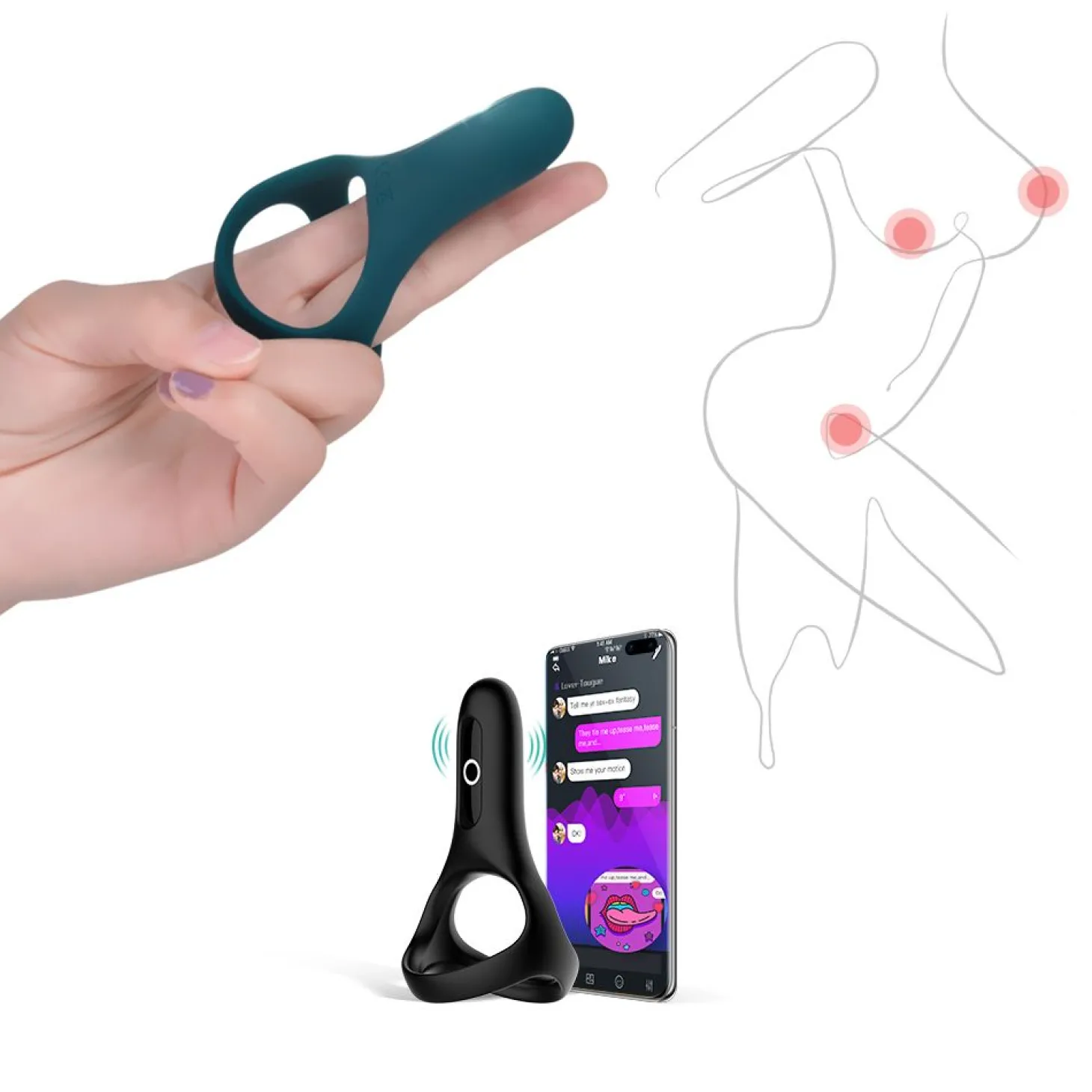 Magic Motion - Rise Smart Vibrerende Cockring - Groen