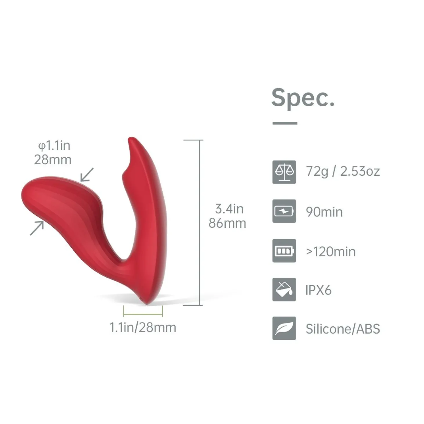 Magic Motion - Umi Smart Oplegvibrator Uniseks - App Controlled