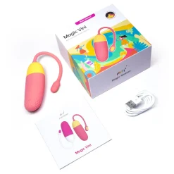 Magic Motion - Vini App Controlled Vibratie Eitje - Koraal/Geel