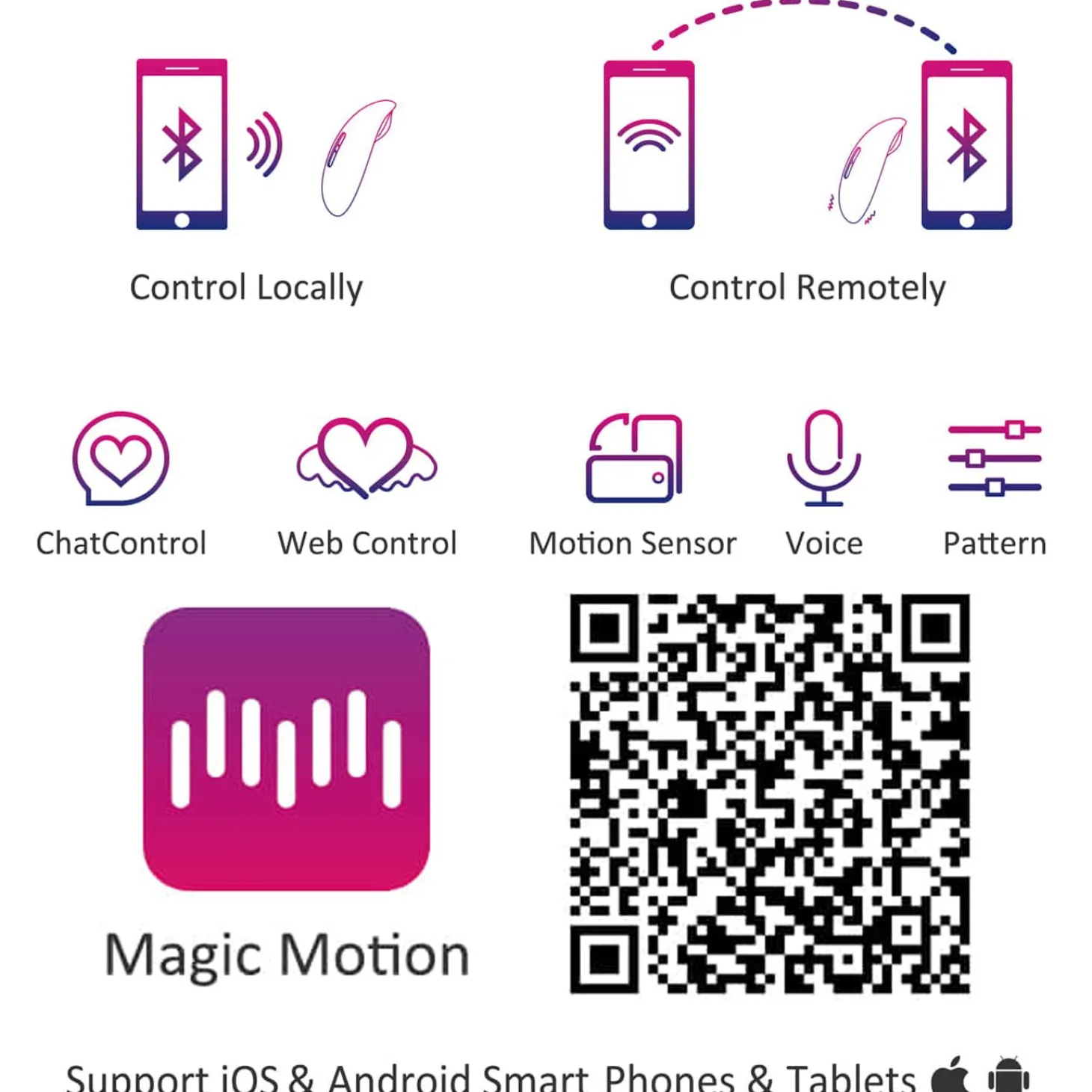 Magic Motion - Vini App Controlled Vibratie Eitje - Koraal/Geel