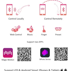 Magic Motion - Vini App Controlled Vibratie Eitje - Roze&Wit