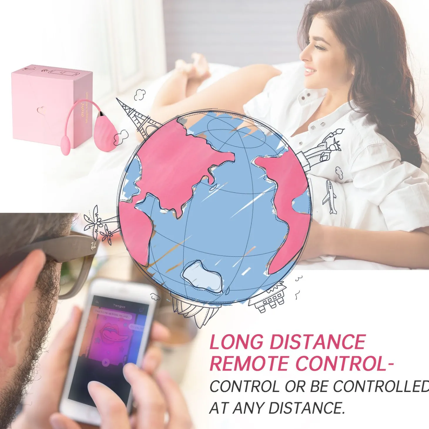Magic Sundae App Controlled Vibratie Eitje - Roze