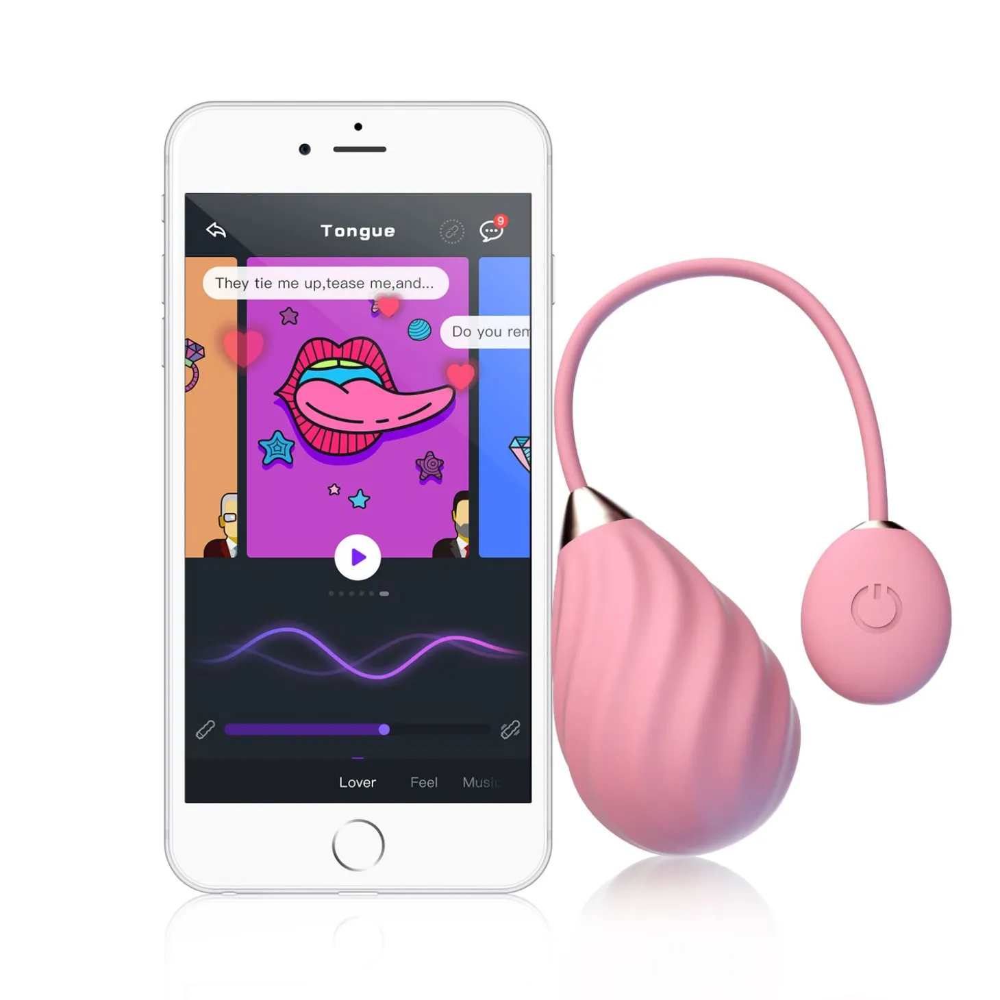 Magic Sundae App Controlled Vibratie Eitje - Roze