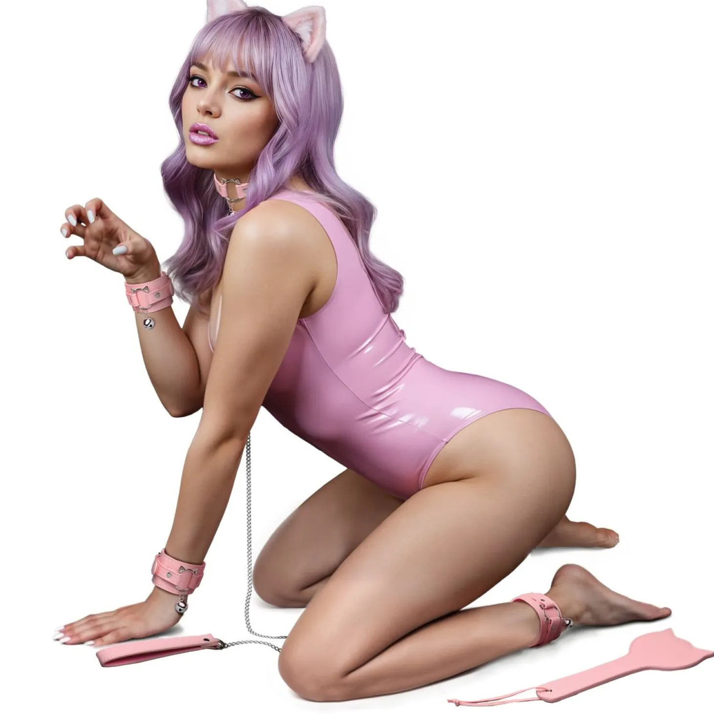 Master Series - Kitty Bondage Set - Roze