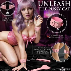Master Series - Kitty Bondage Set - Roze