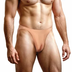 Master Series - Pussy Strap Vagina Jockstrap - Beige
