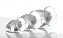 Master Series - Triple Cones Anaalplug Set van 3 - Transparant
