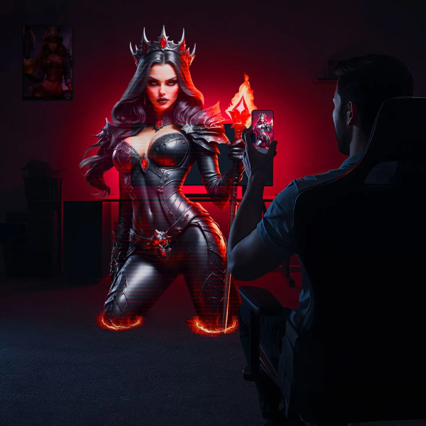 Masturs - Raven Shadow Sinner Masturbator - Interactive