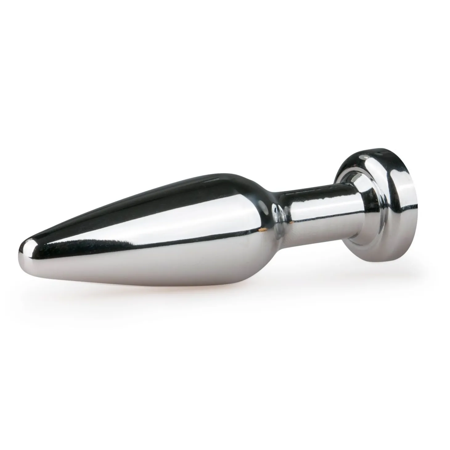Metalen Buttplug met Diamant Zilver - L