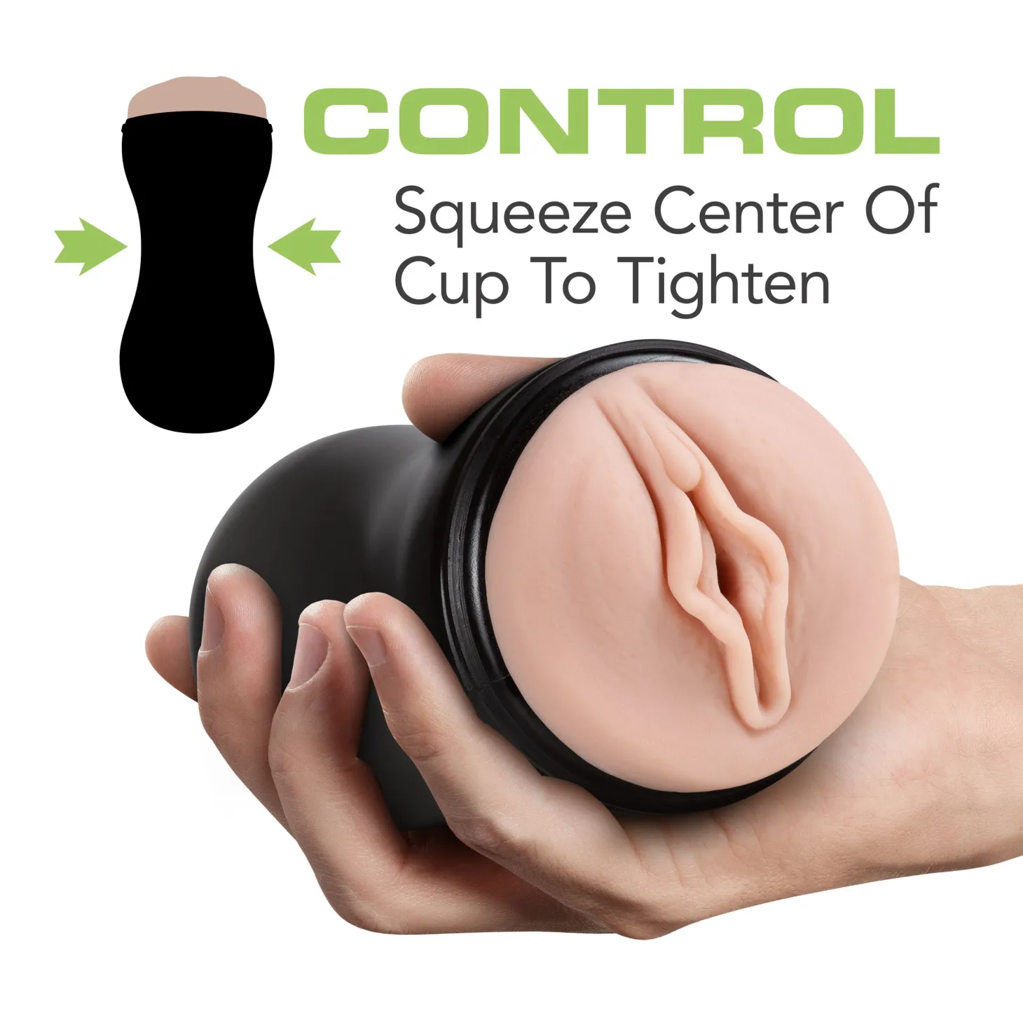 M for Men - Soft and Wet Masturbator Self Lubricating - Ribbels