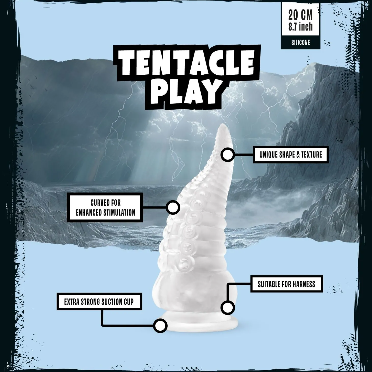 Mythical Mates - Tentacle Play Jelly Dildo - 20 cm