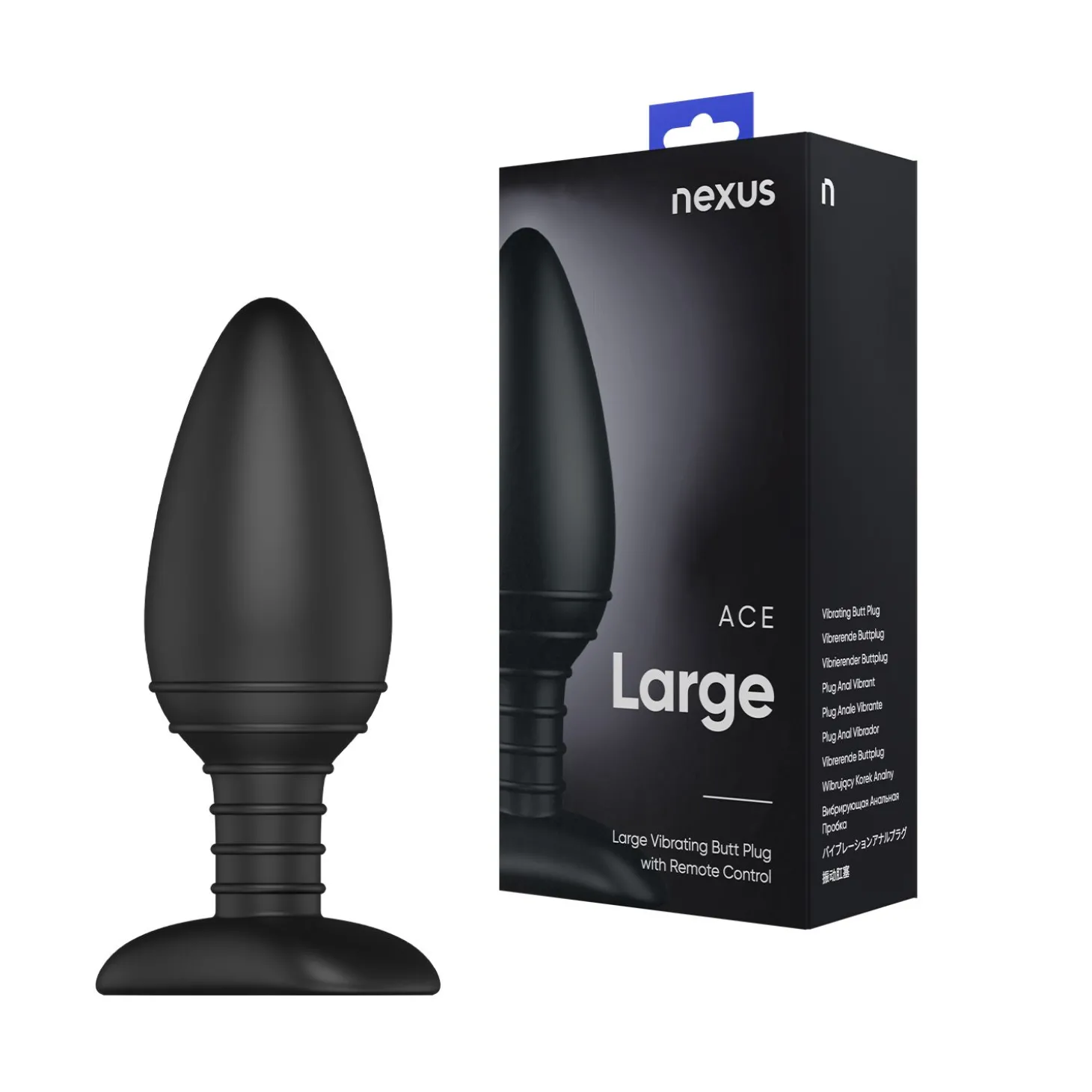Nexus - Ace Vibrerende Buttplug - Large
