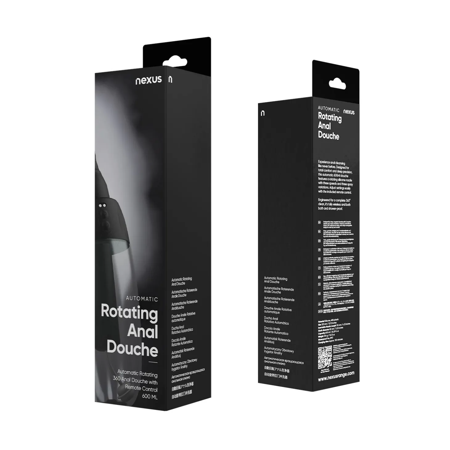 Nexus – Automatic Rotating 360° Anal Douche – Zwart