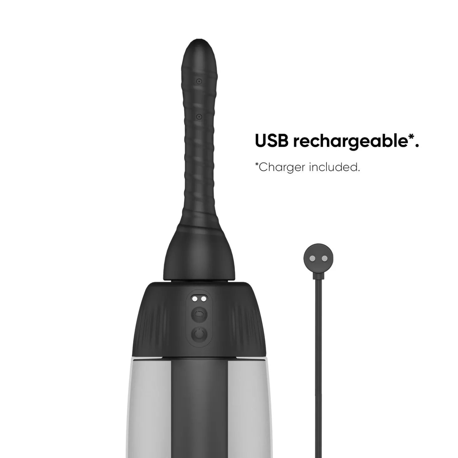 Nexus – Automatic Rotating 360° Anal Douche – Zwart
