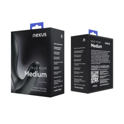 Nexus - Duo Remote Control Beginner Butt Plug Medium - Zwart