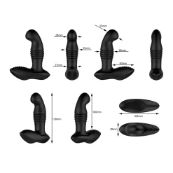 Nexus - Thrust Stotende Prostaat Massager Met Afstandsbediening - Zwart