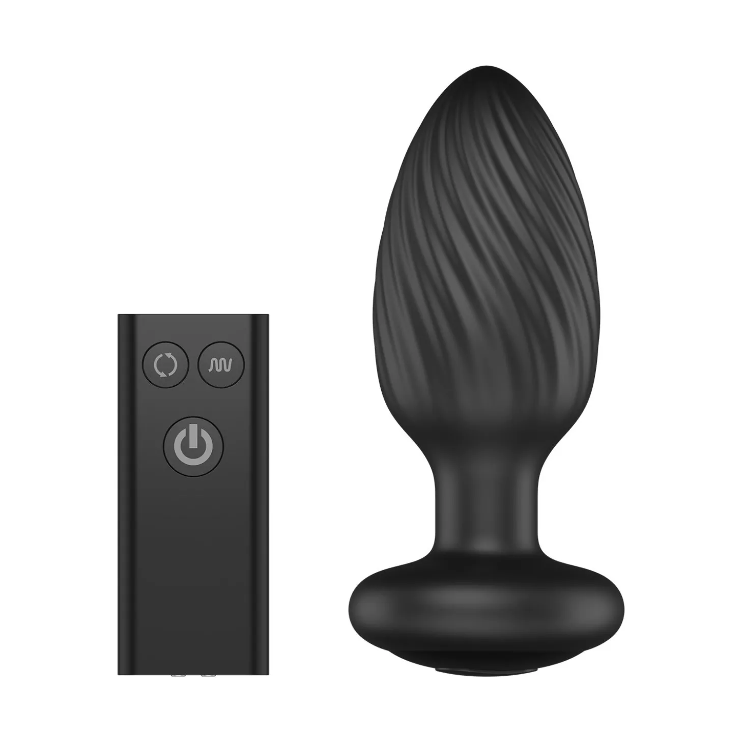 Nexus - Tornado Roterende Butt Plug - Zwart