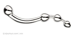 Njoy Fun Wand - G-Spot/Prostaat Dildo - Zilver