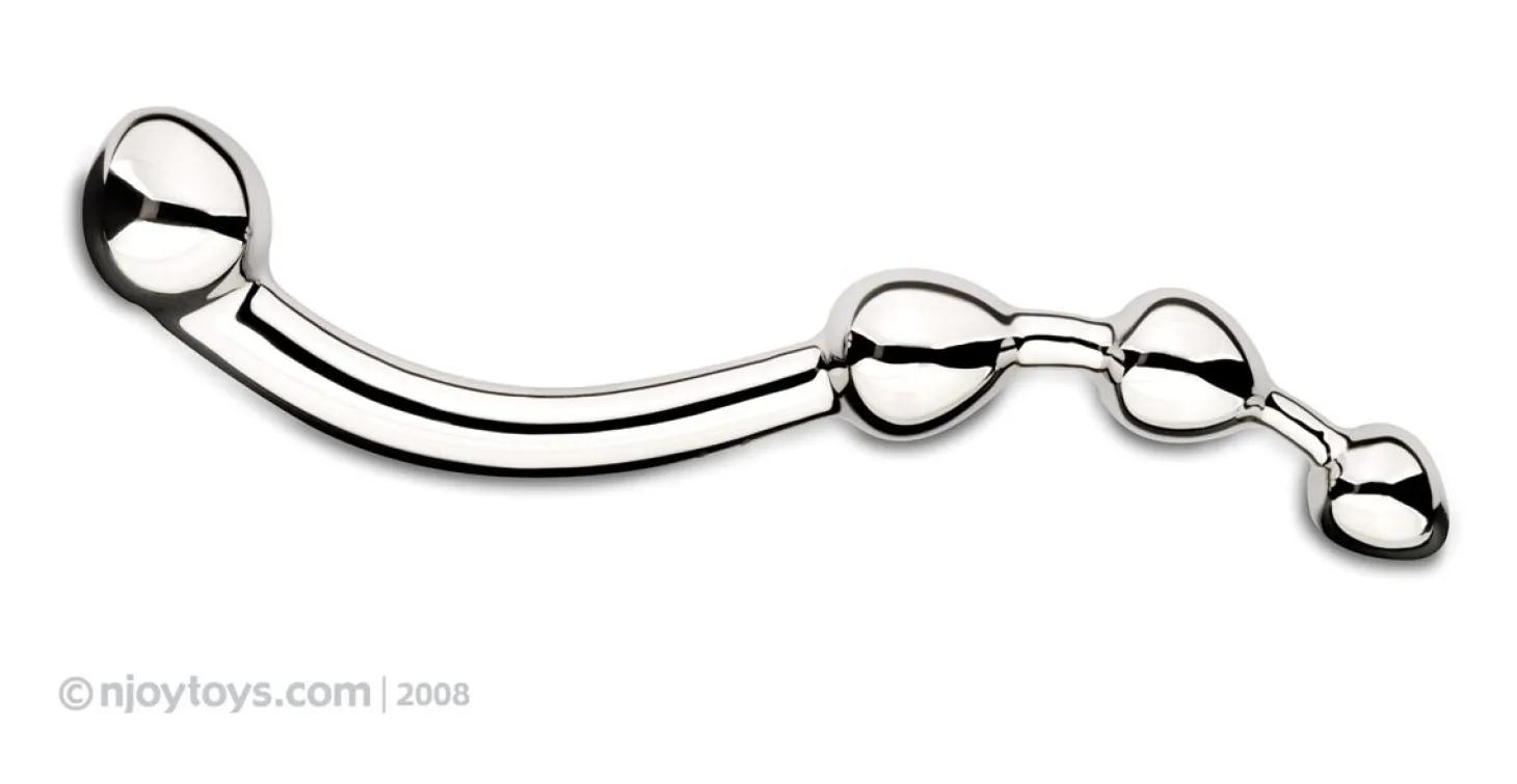 Njoy Fun Wand - G-Spot/Prostaat Dildo - Zilver