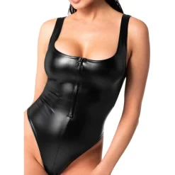 Noir Handmade – Elysium Powerwetlook Body – Zwart