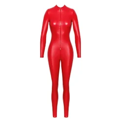 Noir Handmade – Orgia Powerwetlook Overall – Rood