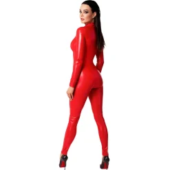 Noir Handmade – Orgia Powerwetlook Overall – Rood