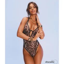 Obsessive - Addia Teddy Open Crotch - Bruin