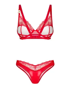 Obsessive - Aliosa Tweedelige Set - Rood
