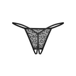 Obsessive – Bianca 2-Pack Crotchless String – Zwart