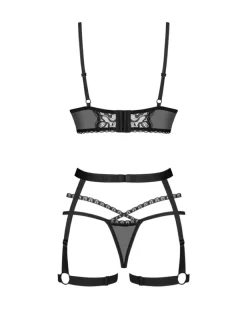 Obsessive - Blomentis Driedelige Set - Zwart