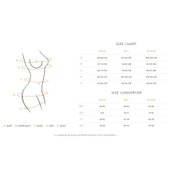 Obsessive - Dame Control Kruisloze Teddy - Zwart