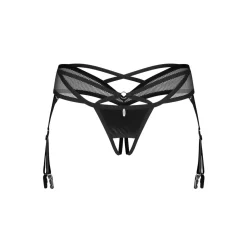Obsessive – Dominna Crotchless Thong – Black
