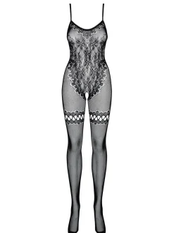 Obsessive - Gebloemde Catsuit Met Open Kruis