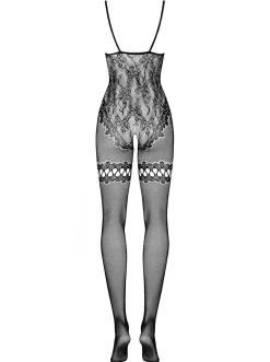 Obsessive - Gebloemde Catsuit Met Open Kruis