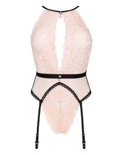 Obsessive - Lilines Jarretel Body - Roze