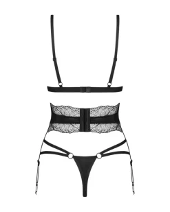Obsessive - Lobellis Driedelige Set - Zwart