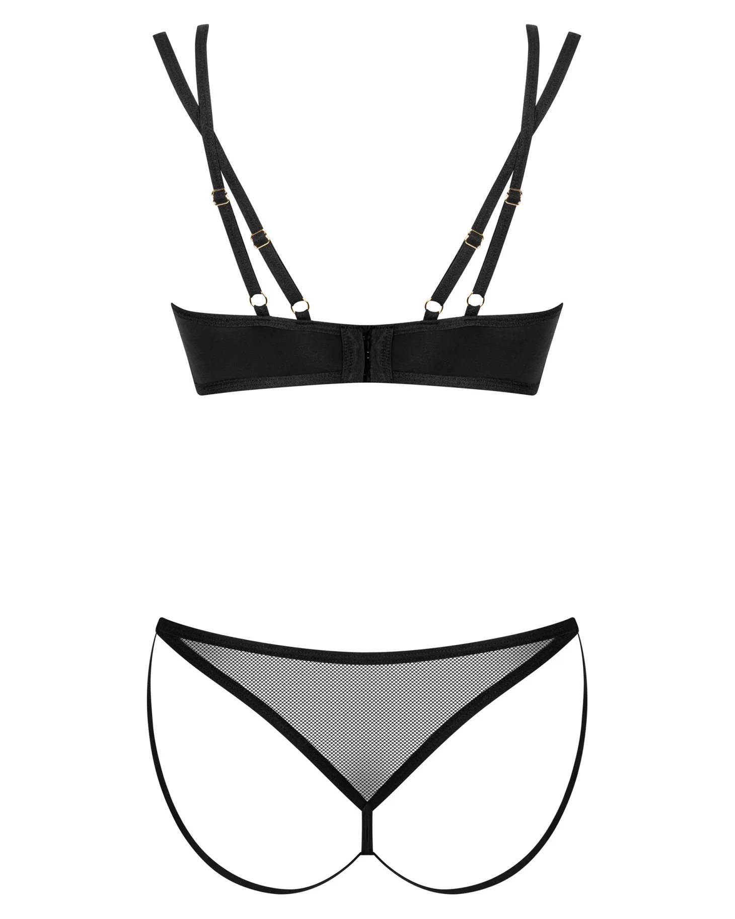 Obsessive - Nesari Tweedelige Set - Zwart
