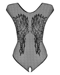 Obsessive - Netstof Body Met Open Kruisje