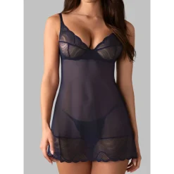 Obsessive - Nightly Chemise Set - Blauw