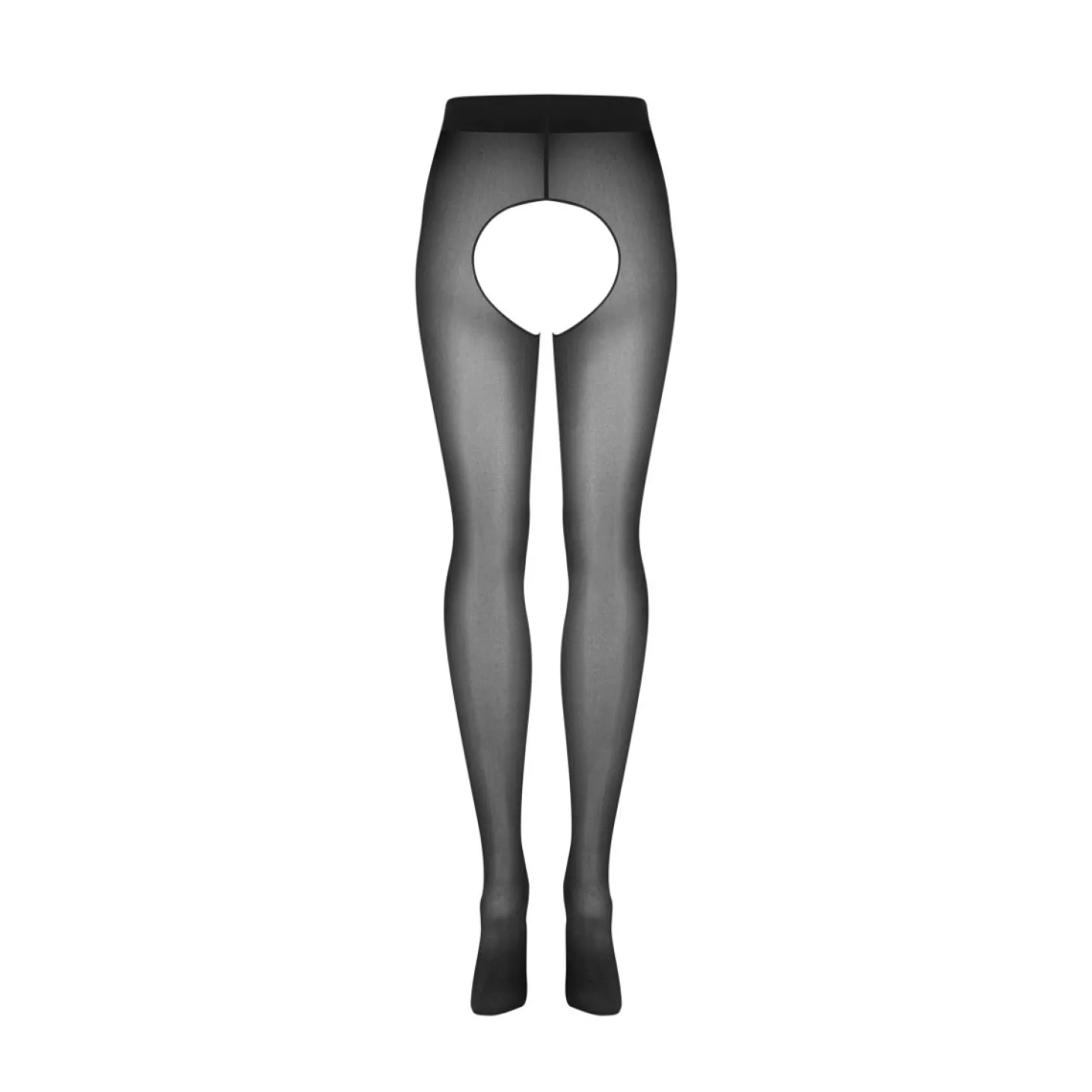 Obsessive - Norless Mess Panty Open Kruis - Zwart