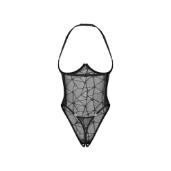 Obsessive - Olianna Teddy Open Kruis - Zwart