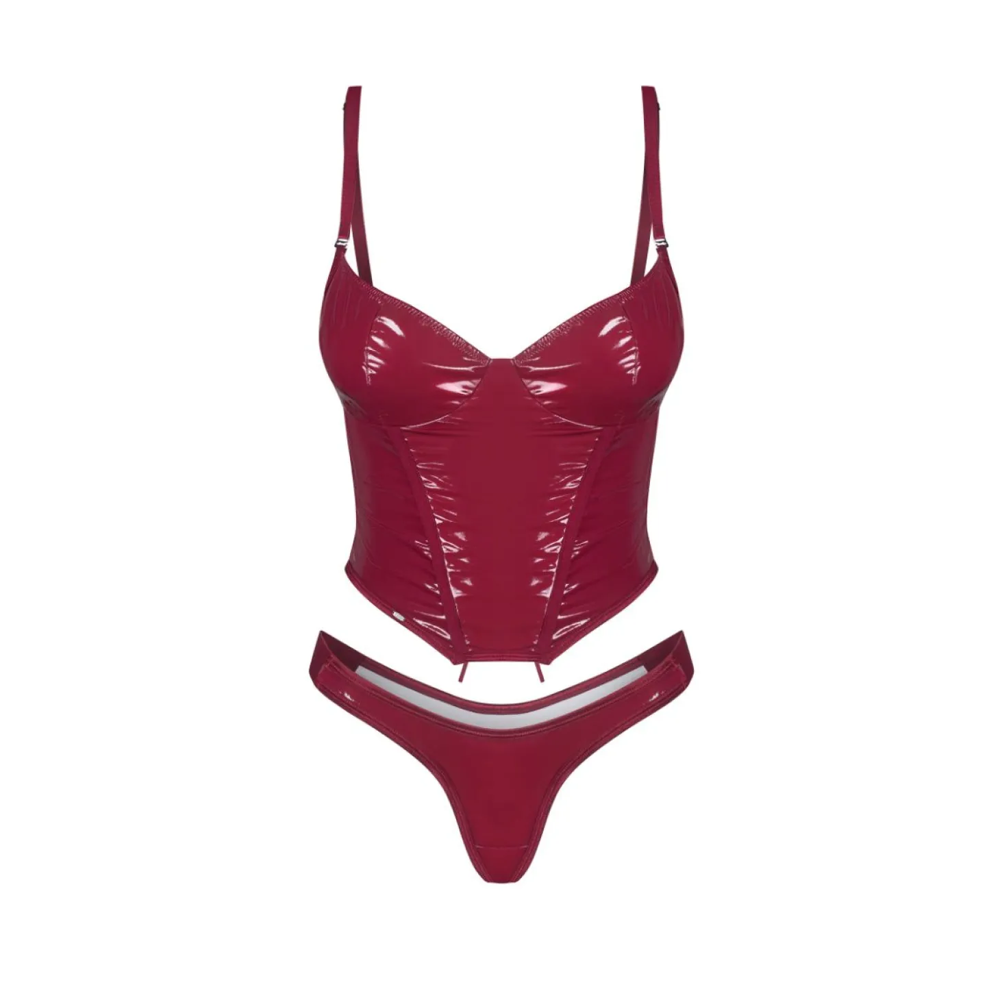 Obsessive - Redya Corset en String - Rood