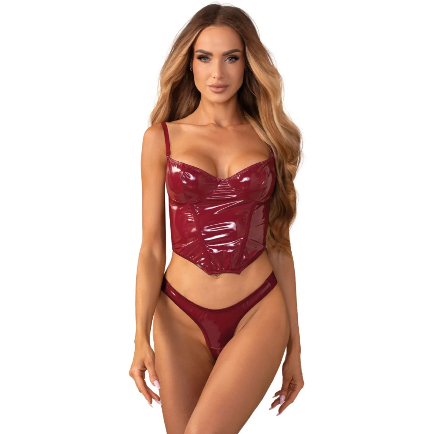 Obsessive - Redya Corset en String - Rood